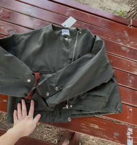 Z.R Haki kol ucu kadife Orijinal Ceket