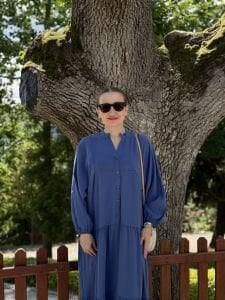 Polo tensel katleya elbise indigo