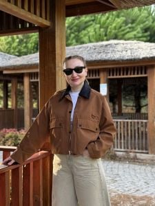 Z.R Orijinal taba Yakalı Ceket