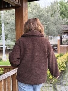 Yumoş polar mont Kahve