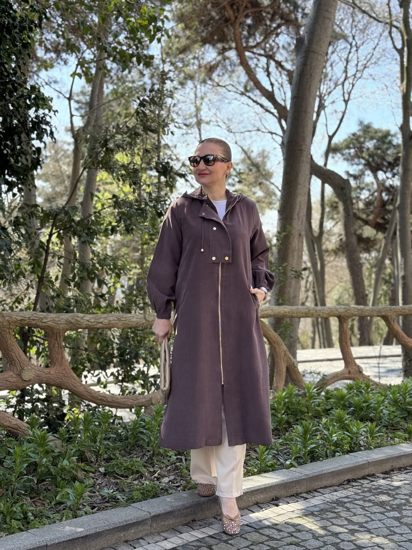 A.akay Kupra Tensel Tasarım çıtçıtlı Kap Kahve
