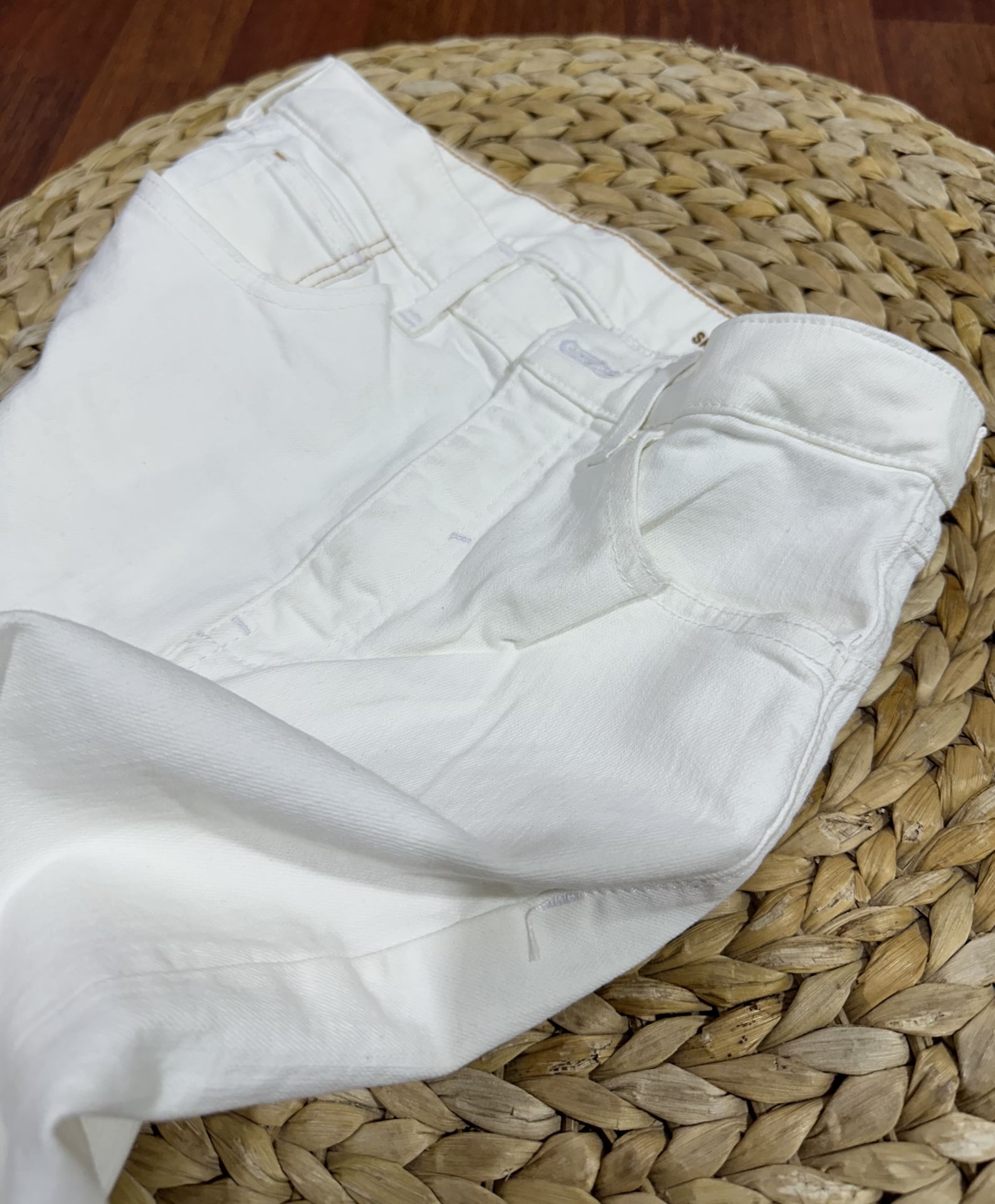 River skinny denim pantolon beyaz