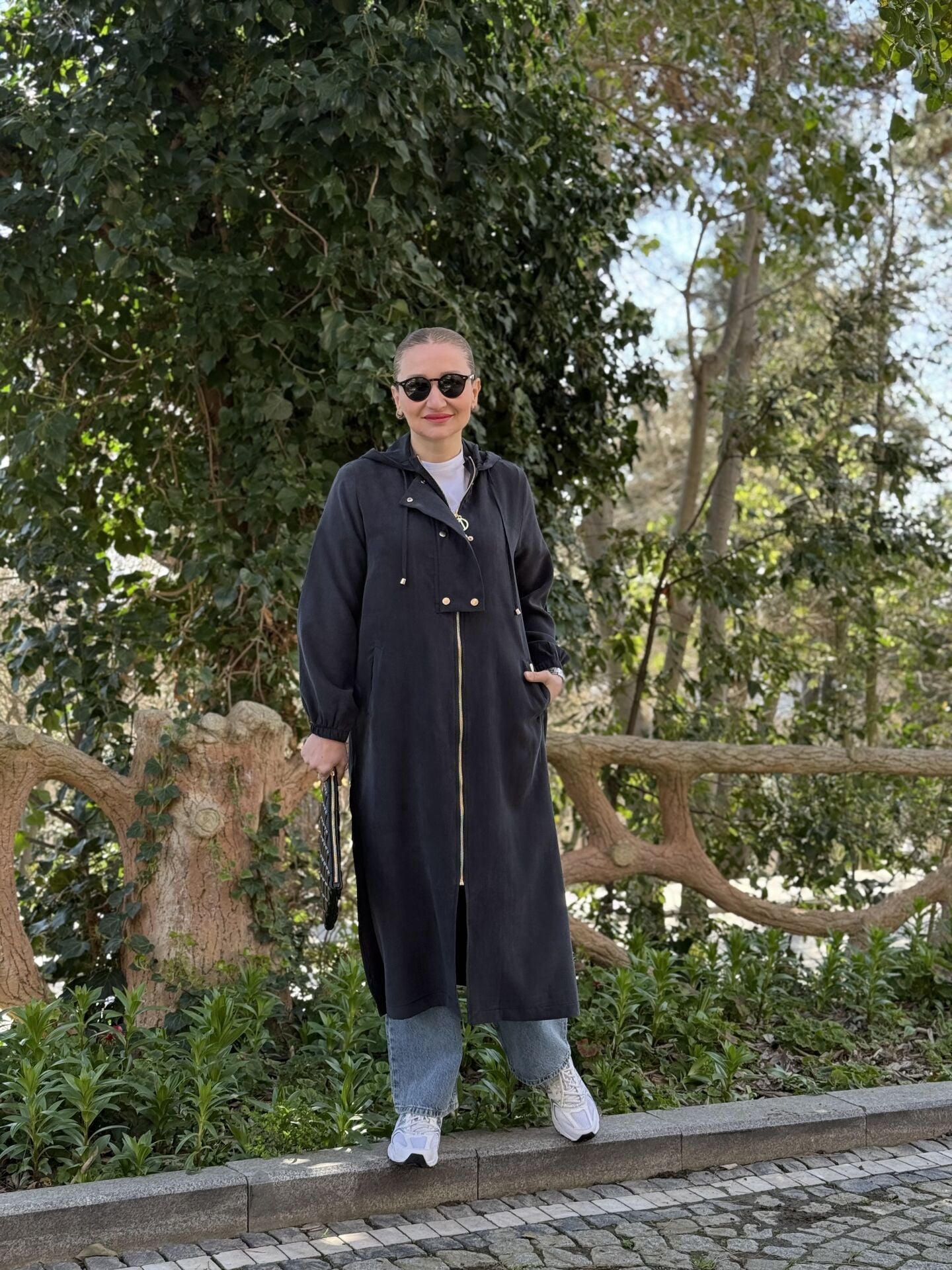 A.akay Kupra Tensel Tasarım çıtçıtlı Kap Siyah