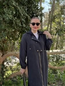 A.akay Kupra Tensel Tasarım çıtçıtlı Kap Siyah