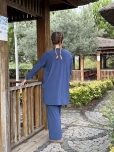 Yanları cepli sandy takım 5015 indigo