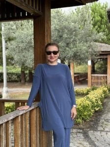 Yanları cepli sandy takım 5015 indigo