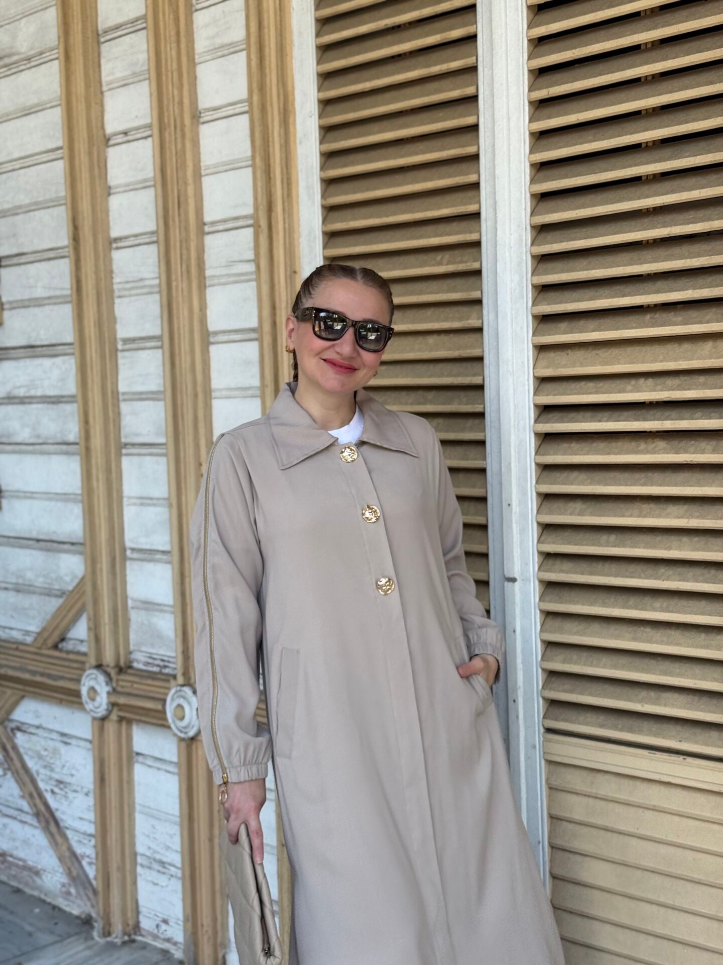 A.akay Şura kupra tensel kap bej