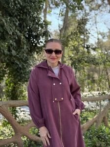 A.akay Kupra Tensel Tasarım çıtçıtlı Kap Mürdüm