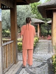 Yanları cepli sandy takım 5015 yavruağzı