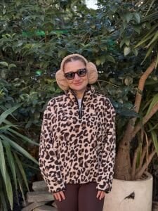 Leopar tasarım polar