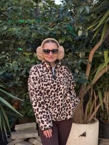 Leopar tasarım polar