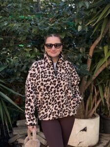 Leopar tasarım polar