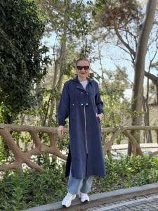A.akay Kupra Tensel Tasarım çıtçıtlı Kap Laci-indigo