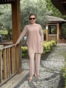 Yanları cepli sandy takım 5015 taş