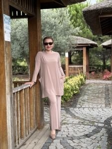 Yanları cepli sandy takım 5015 taş