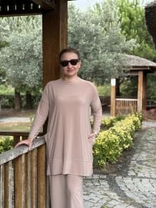 Yanları cepli sandy takım 5015 taş