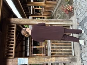 Yanları cepli sandy takım 5015 Kahve