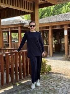 Asimetrik sandy takım 4214 lacivert