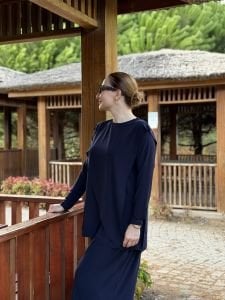 Asimetrik sandy takım 4214 lacivert