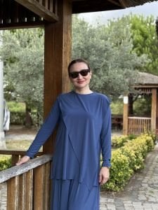 Asimetrik sandy takım 4214 indigo