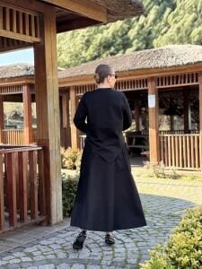 Verona Fermuarlı Tasarım etekli Takım Siyah