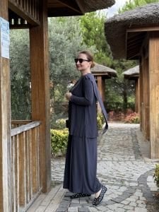 Asimetrik sandy takım 4214 antrasit