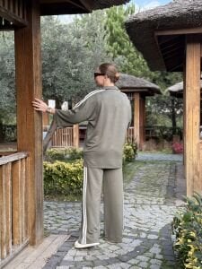 Şeritli Armalı Takım Haki