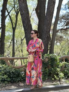 Dora 040 Pamuk Keten Elbise