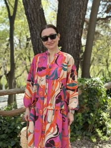 Dora 040 Pamuk Keten Elbise