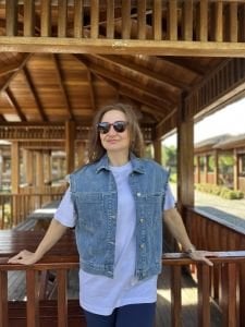 Orjinal marka kol püskül Mavi Kot Yelek