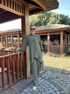 A.akay çapraz Tasarım aerobin Takım haki