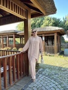 A.akay çapraz Tasarım aerobin Takım krem