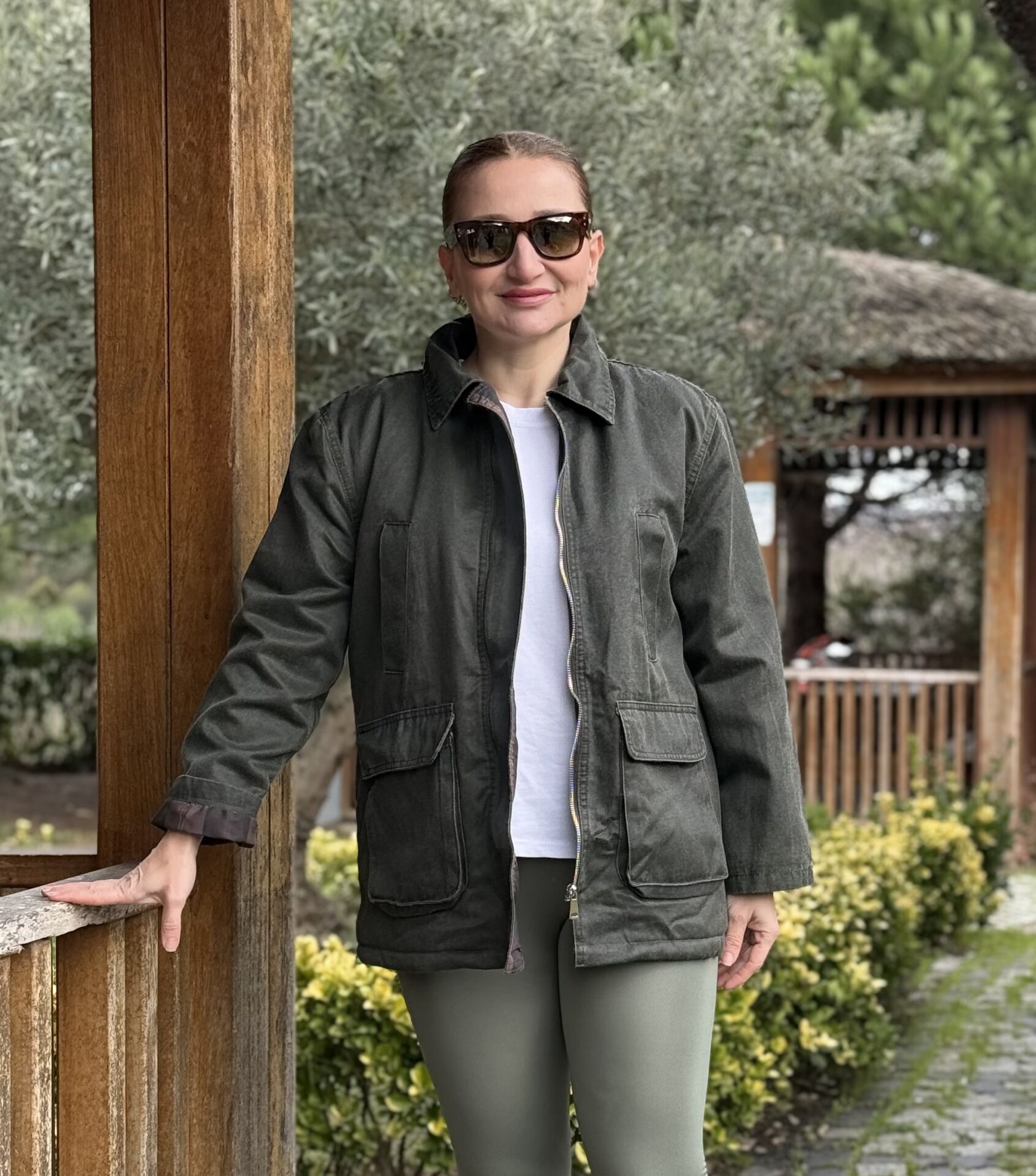 Haki barbour mont içi kürklü