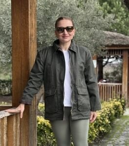 Haki barbour mont içi kürklü