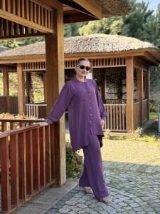 A.akay çapraz Tasarım aerobin Takım Mor