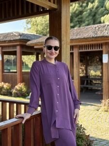 A.akay çapraz Tasarım aerobin Takım Mor