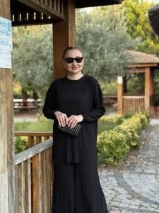 Kraşlı Lotus takım siyah