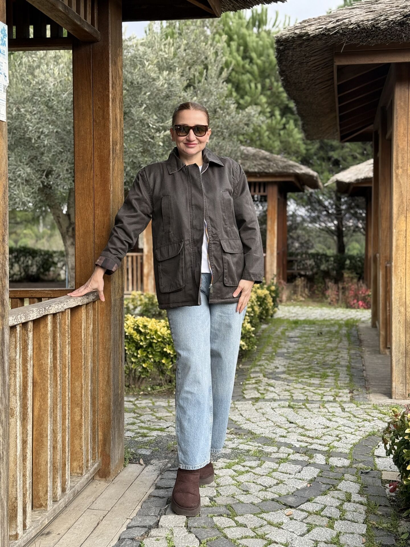 Kahve barbour mont içi kürklü