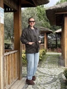 Kahve barbour mont içi kürklü