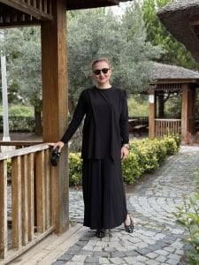 Asimetrik sandy takım 4214 Siyah