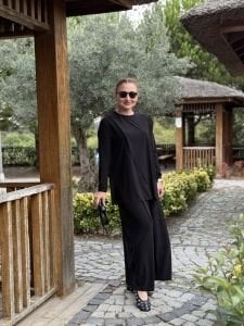 Asimetrik sandy takım 4214 Siyah