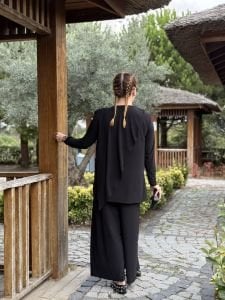 Asimetrik sandy takım 4214 Siyah