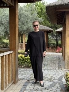 Asimetrik sandy takım 4214 Siyah