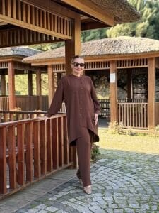 A.akay çapraz Tasarım aerobin Takım Kahve