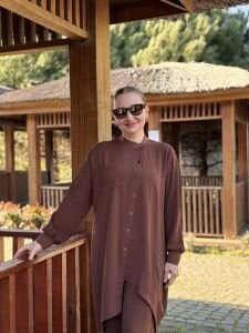 A.akay çapraz Tasarım aerobin Takım Kahve