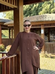 A.akay çapraz Tasarım aerobin Takım Kahve