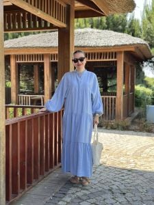 Tensel düz katleya bebe mavisi