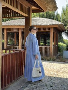 Tensel düz katleya bebe mavisi