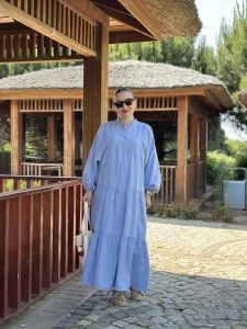 Tensel düz katleya bebe mavisi