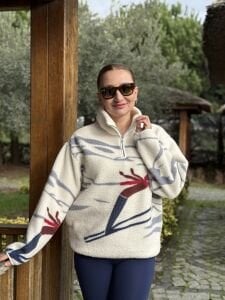 Kayakçı kız winter polar